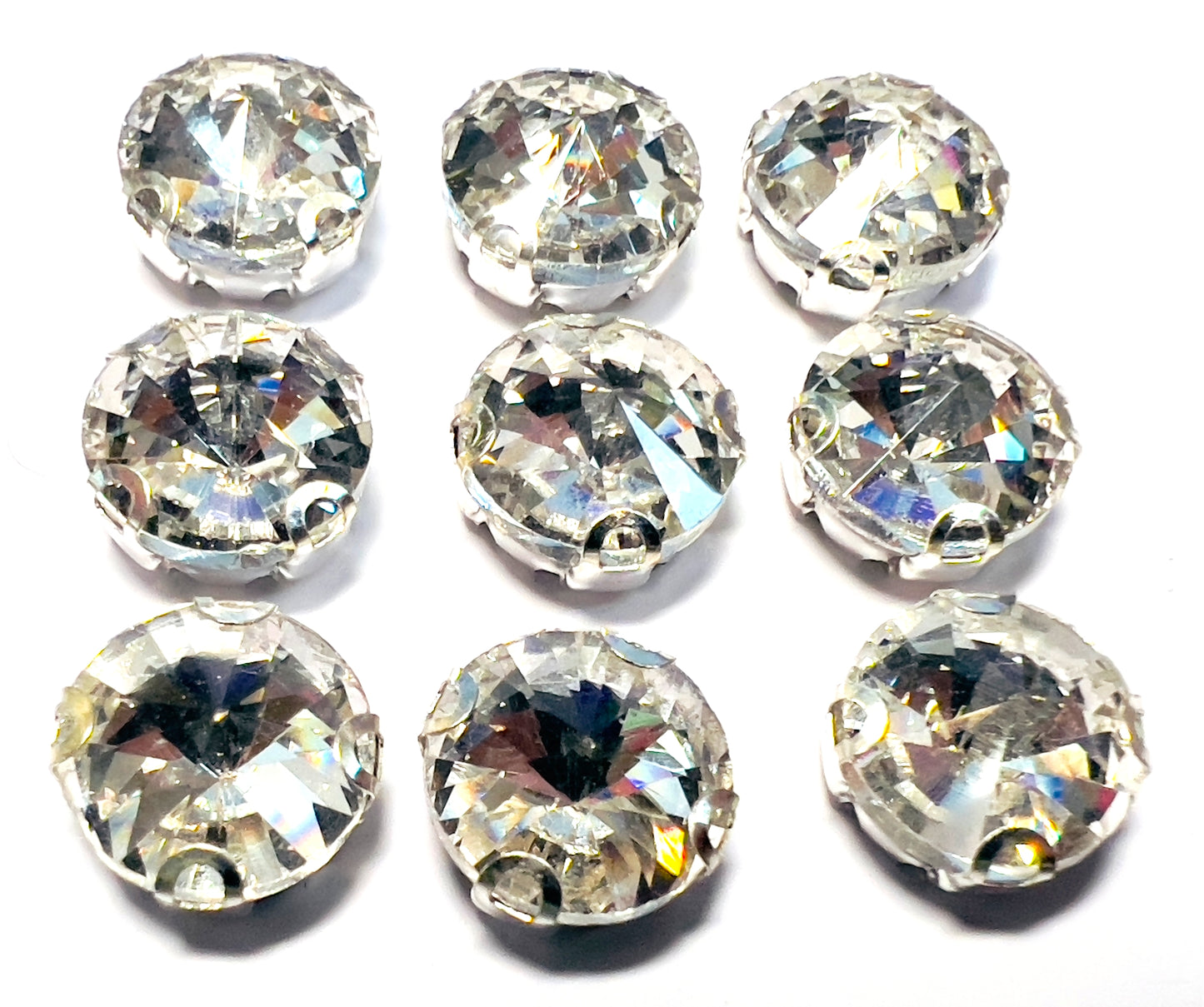 RIVOLLI 10MM CRYSTAL /SILVER D-CLIP