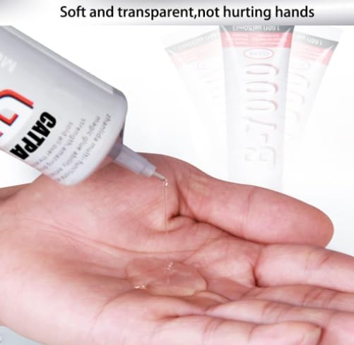 B-7000 Super Glue 2PCS Industrial Strength Adhesive, Bedazzling Glue for Rhinestones, Jewelry, Fabric, Phone Repair, Crafts, Clear Multipurpose B7000 Glue (2x15ml)