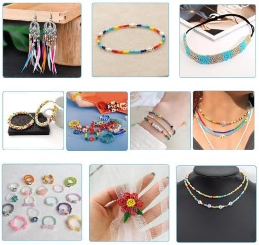 SOLASTA Glass Seed Beads 10000pcs 2mm for Jewelry Making – DIY Bracelet Beads, Bedazzling Kit, Necklace Making, Glass Beads for Crafts | 12 Colors (Copper)