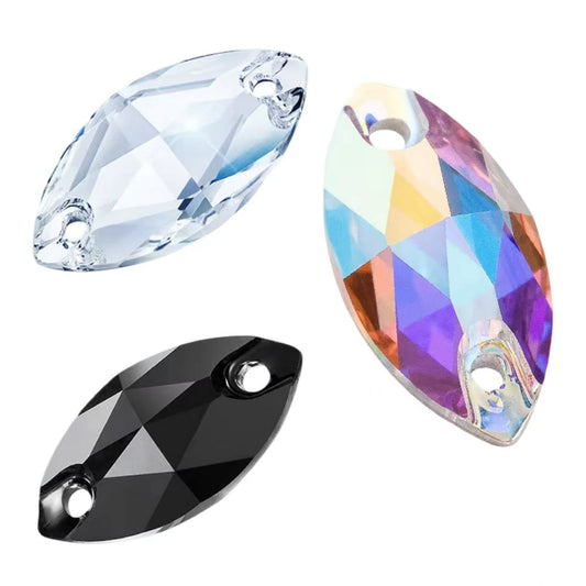 Navette Sew-On Flatback Stones