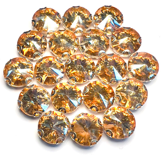 RIVOLLI 10MM GOLDEN SHADOW /SILVER D-CLIP