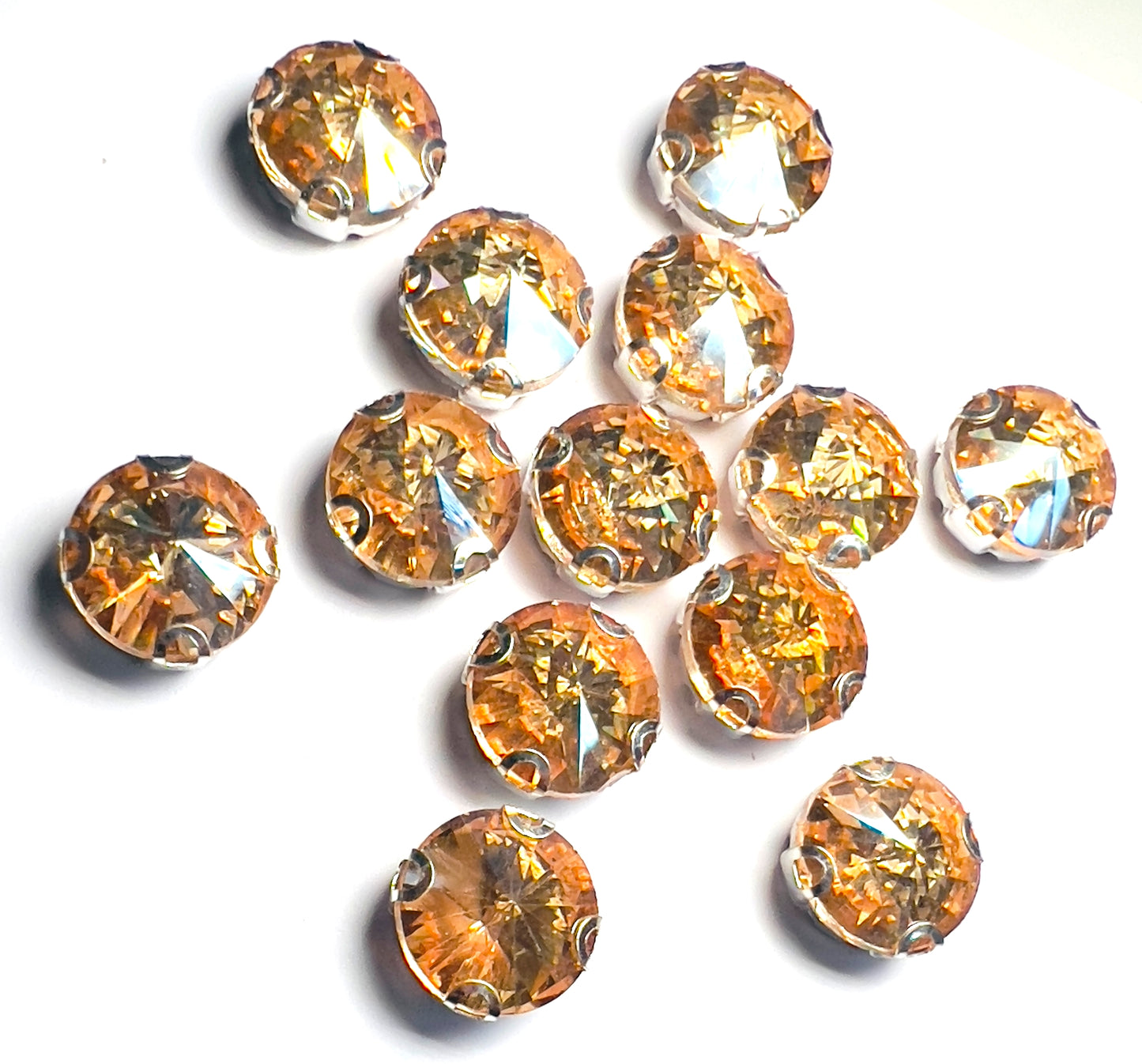 RIVOLLI 10MM GOLDEN SHADOW /SILVER D-CLIP