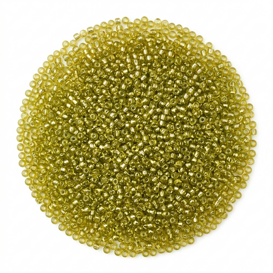 SOLASTA Glass Seed Beads 10000pcs 2mm for Jewelry Making – DIY Bracelet Beads, Bedazzling Kit, Necklace Making, Glass Beads for Crafts | 12 Colors (Peridot)