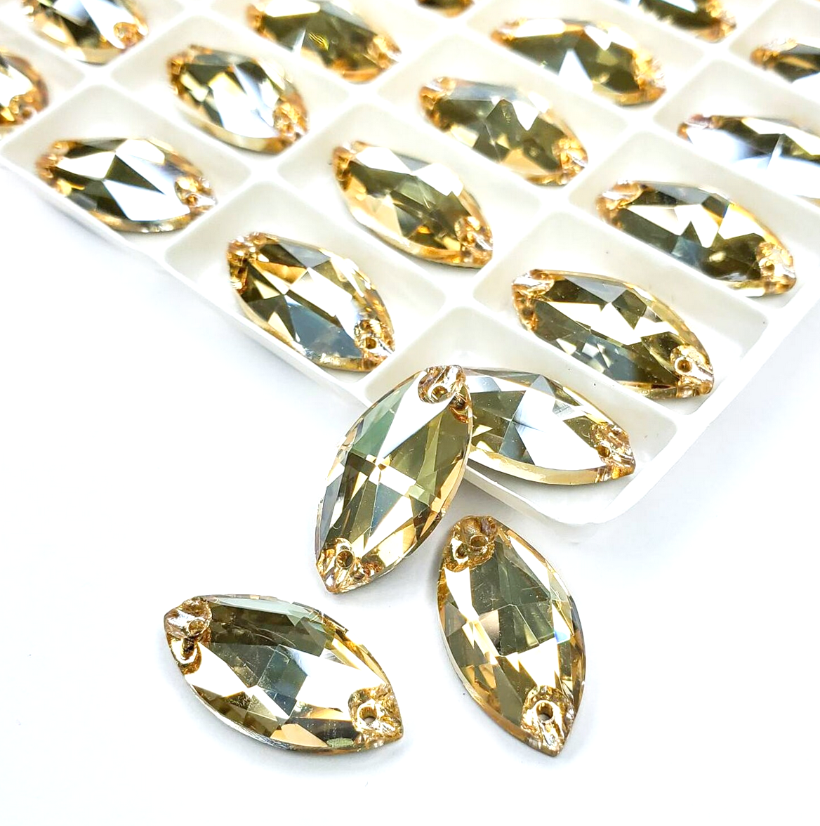 Navette Sew-On Flatback Stones