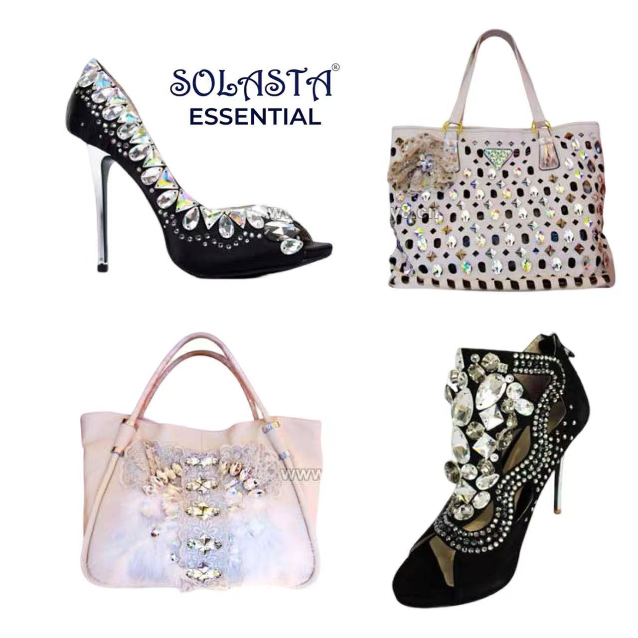 Pear Drop sew-on flat back