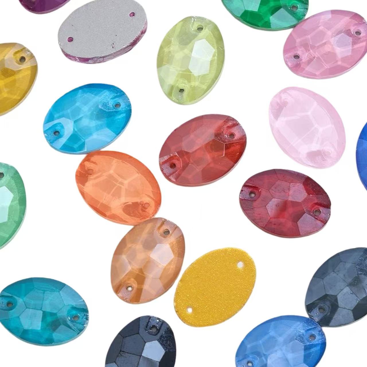 Oval Sew-On Flatback Stones