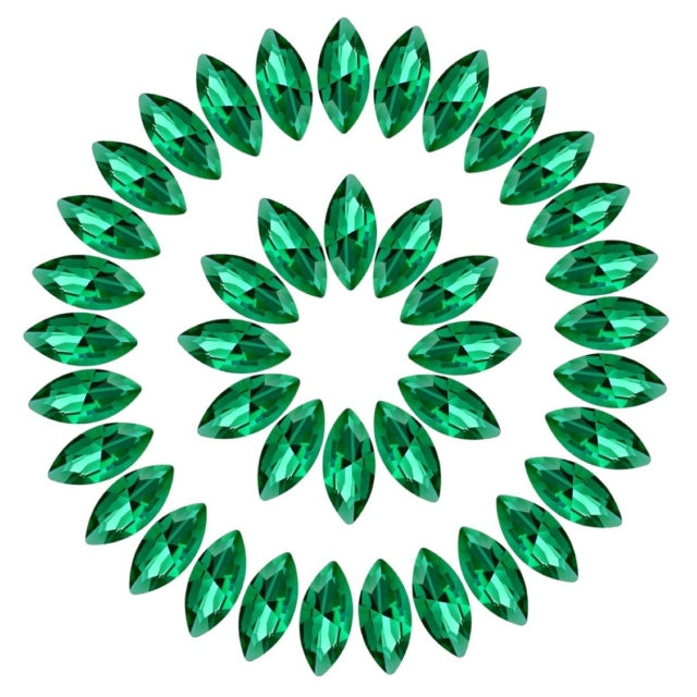 SOLASTA ESSENTIAL NAVETTE EMERALD FANCY STONES