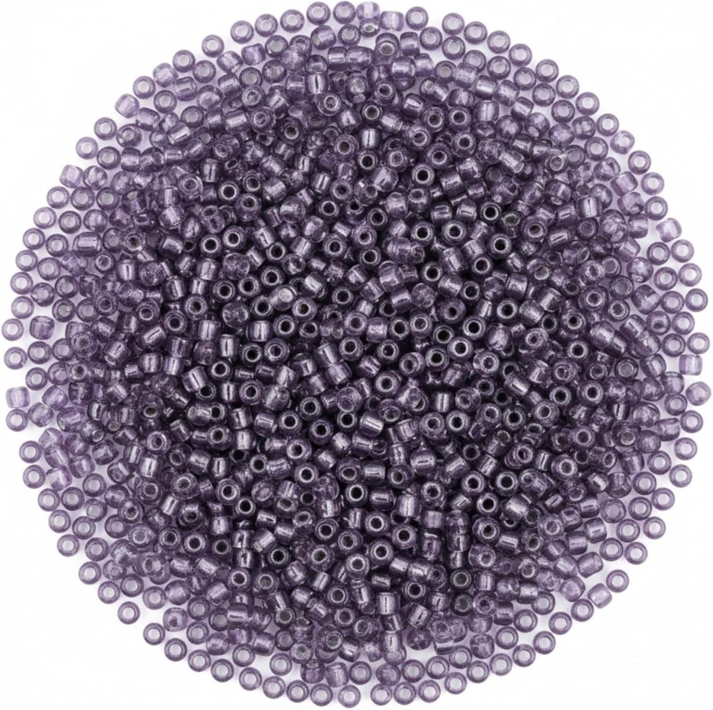 SOLASTA 12/0 Glass Seed Beads 10000pcs 2mm for Jewelry Making – DIY Bracelet Beads, Bedazzling Kit, Necklace Making, Glass Beads for Crafts | (AMETHYST)