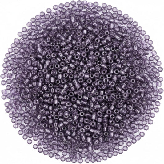 SOLASTA 12/0 Glass Seed Beads 10000pcs 2mm for Jewelry Making – DIY Bracelet Beads, Bedazzling Kit, Necklace Making, Glass Beads for Crafts | (AMETHYST)