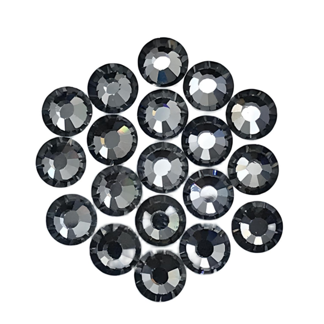 SOLASTA Essential Black diamond Color Hotfix Rhinestones for Clothing and Fabric Embellishments