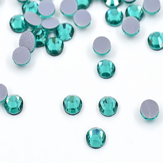 SOLASTA Premium Blue Zircon Color Hotfix Rhinestones for DIY Crafts, Fashion Embellishments, and Garment Decoration