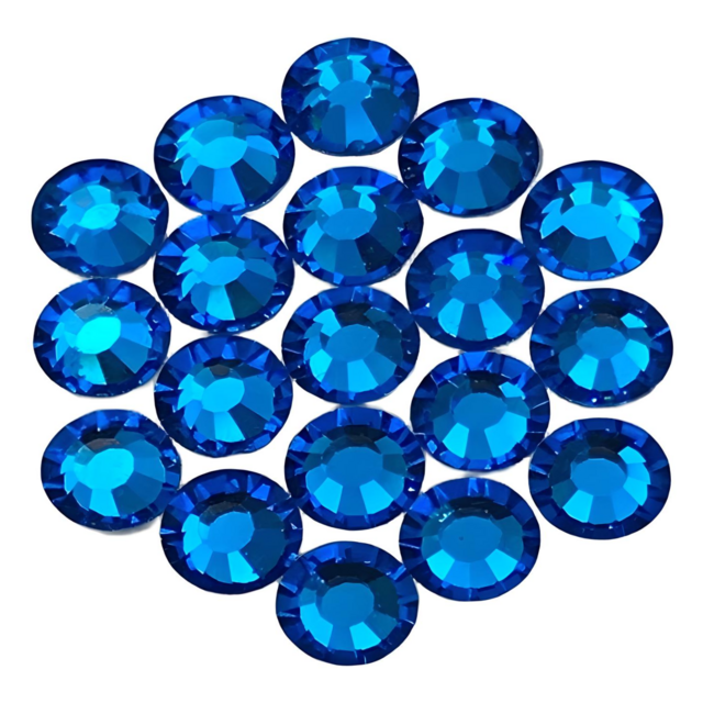 SOLASTA Essential Capri Blue Color Hotfix Rhinestones for Clothing and Fabric Embellishments