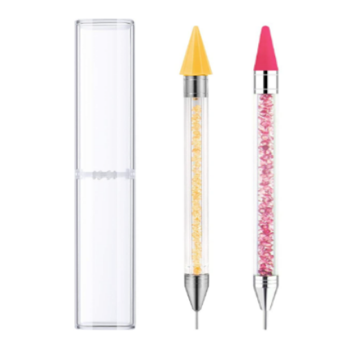 SOLASTA 2 Pcs RHINESTONE PICKER DOTTING PEN