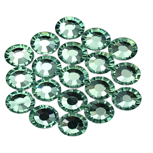 SOLASTA Essential Chrysolite Color Hotfix Rhinestones for Clothing and Fabric Embellishments