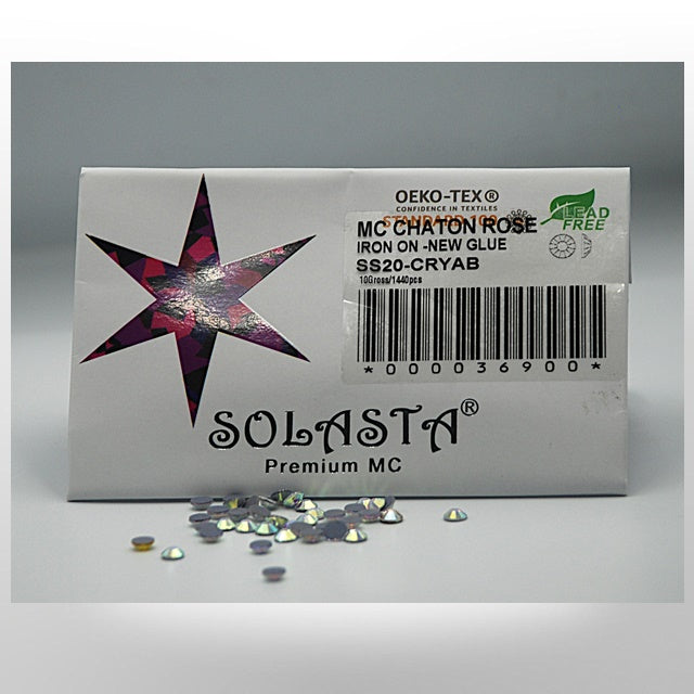 SOLASTA Premium Crystal AB Color Hotfix Rhinestones for DIY Crafts, Fashion Embellishments, and Garment Decoration