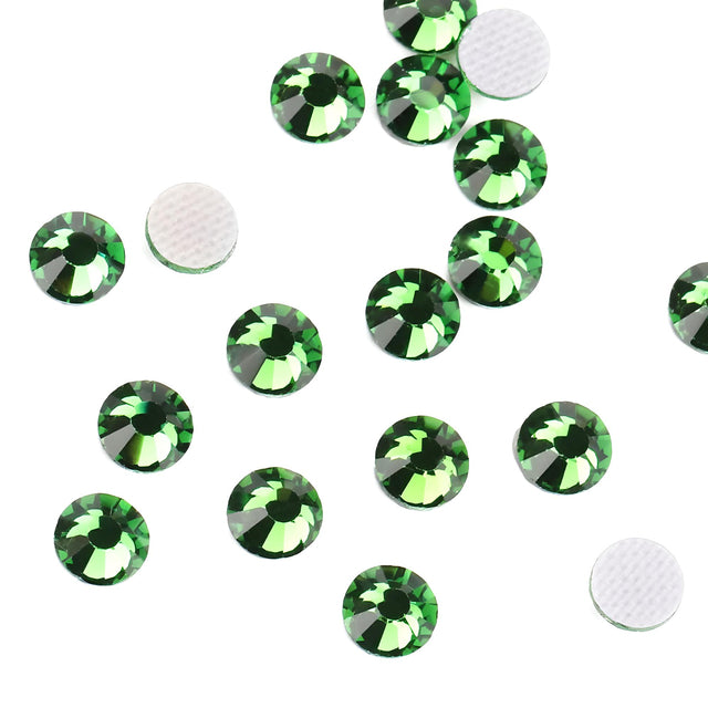 SOLASTA Premium Forest Green Color Hotfix Rhinestones for DIY Crafts, Fashion Embellishments, and Garment Decoration