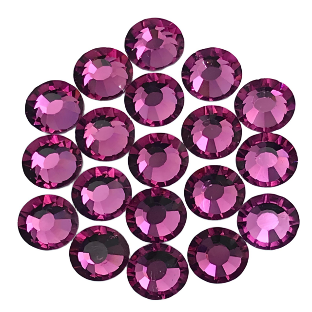 SOLASTA Essential Fuchsia Color Hotfix Rhinestones for Clothing and Fabric Embellishments