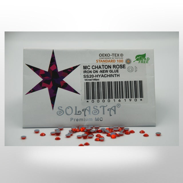 SOLASTA Premium Hyacinth Color Hotfix Rhinestones for DIY Crafts, Fashion Embellishments, and Garment Decoration