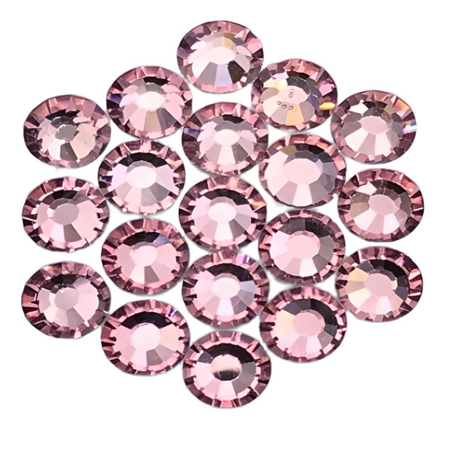 SOLASTA Essential Light Rose Color Hotfix Rhinestones for Clothing and Fabric Embellishments