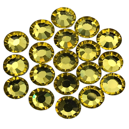 SOLASTA Essential Light Topaz Color Hotfix Rhinestones for Clothing and Fabric Embellishments