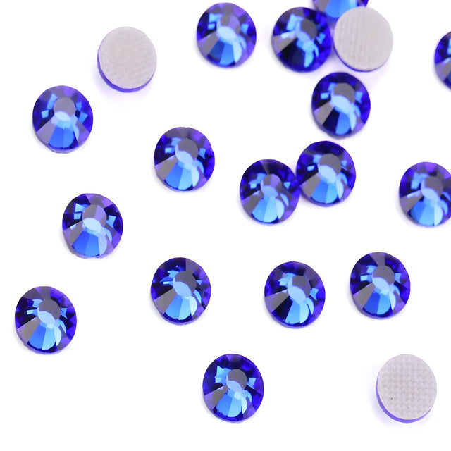 SOLASTA Premium Majestic Blue Color Hotfix Rhinestones for DIY Crafts, Fashion Embellishments, and Garment Decoration