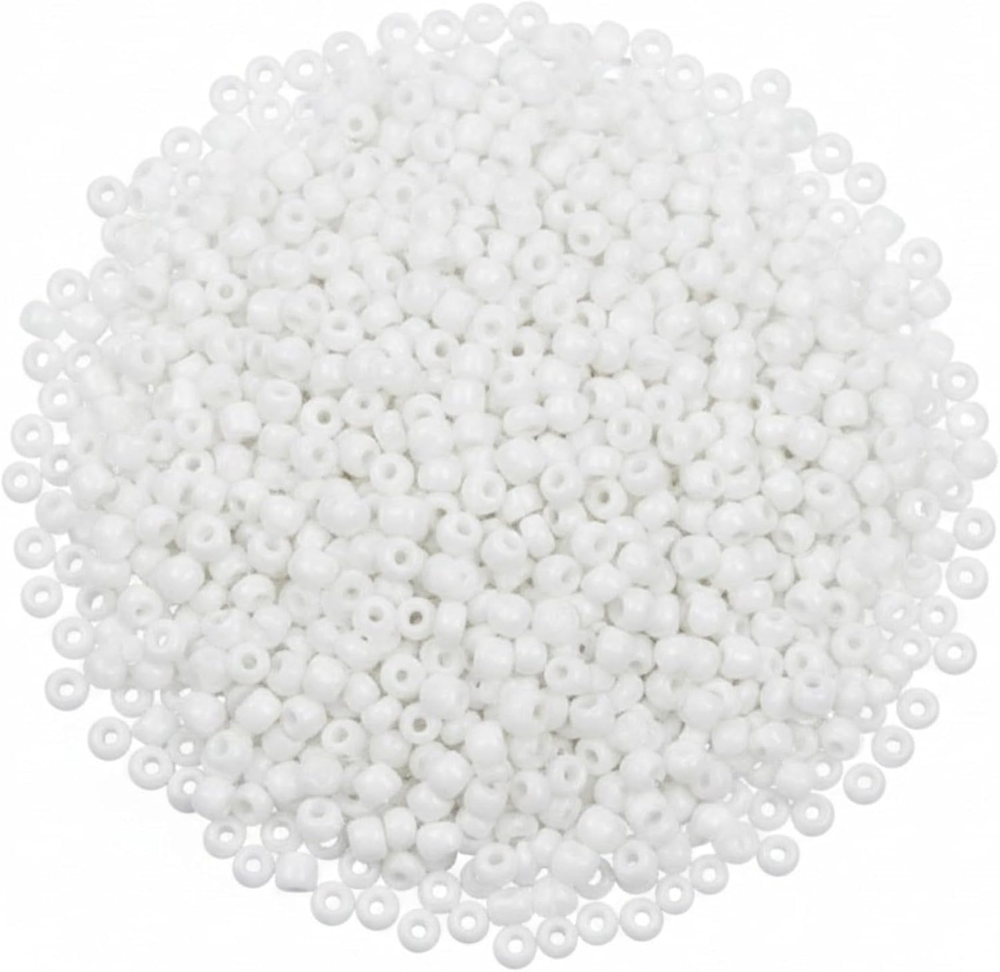 SOLASTA 12/0 Glass Seed Beads 10000pcs 2mm for Jewelry Making – DIY Bracelet Beads, Bedazzling Kit, Necklace Making, Glass Beads for Crafts | (MAGIC WHITE))