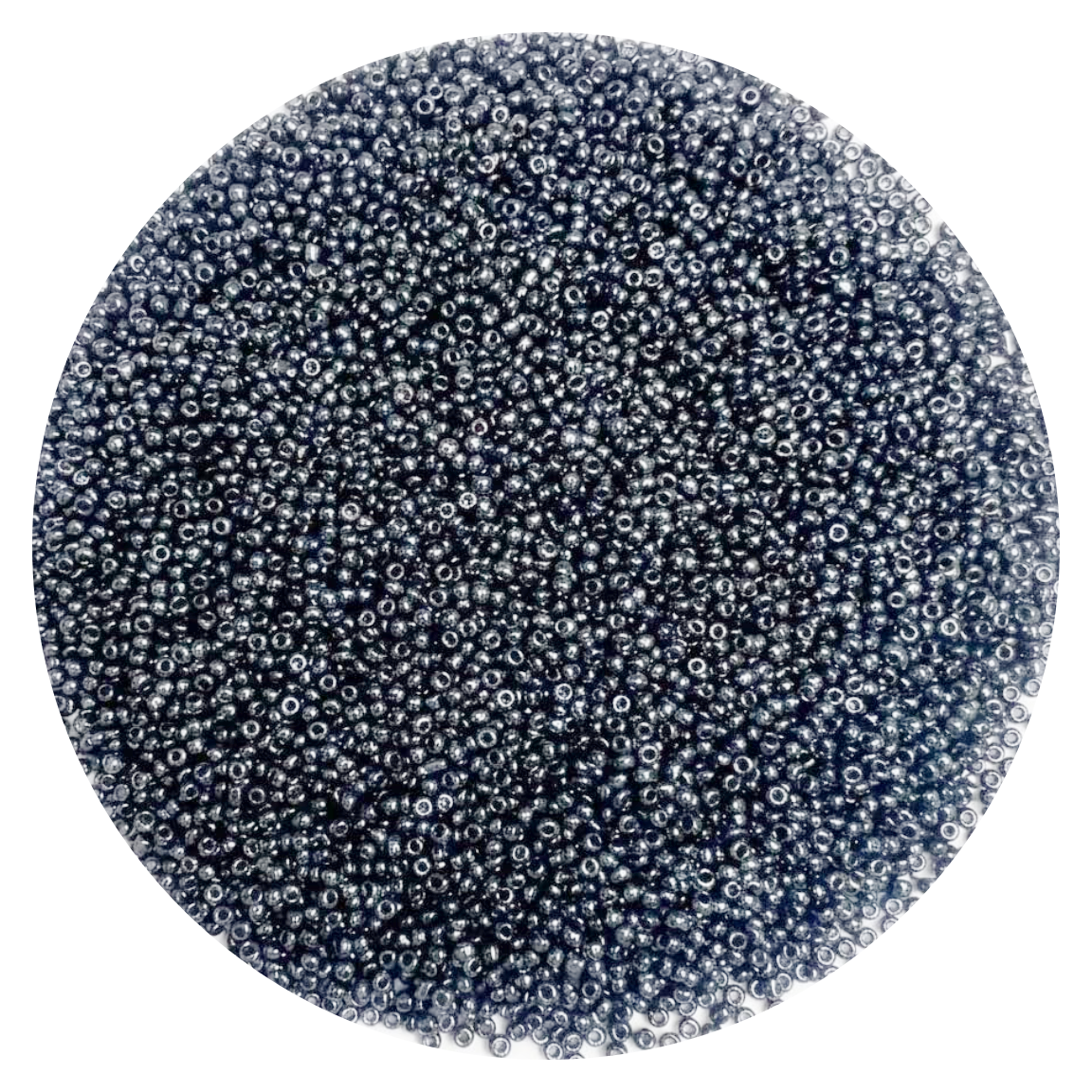 SOLASTA 12/0 Glass Seed Beads 10000pcs 2mm for Jewelry Making – DIY Bracelet Beads, Bedazzling Kit, Necklace Making, Glass Beads for Crafts | (Dark Metallic Grey)