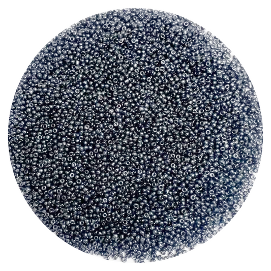SOLASTA 12/0 Glass Seed Beads 10000pcs 2mm for Jewelry Making – DIY Bracelet Beads, Bedazzling Kit, Necklace Making, Glass Beads for Crafts | (Dark Metallic Grey)