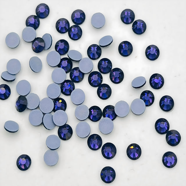 SOLASTA Premium Purple Velvet Color Hotfix Rhinestones for DIY Crafts, Fashion Embellishments, and Garment Decoration