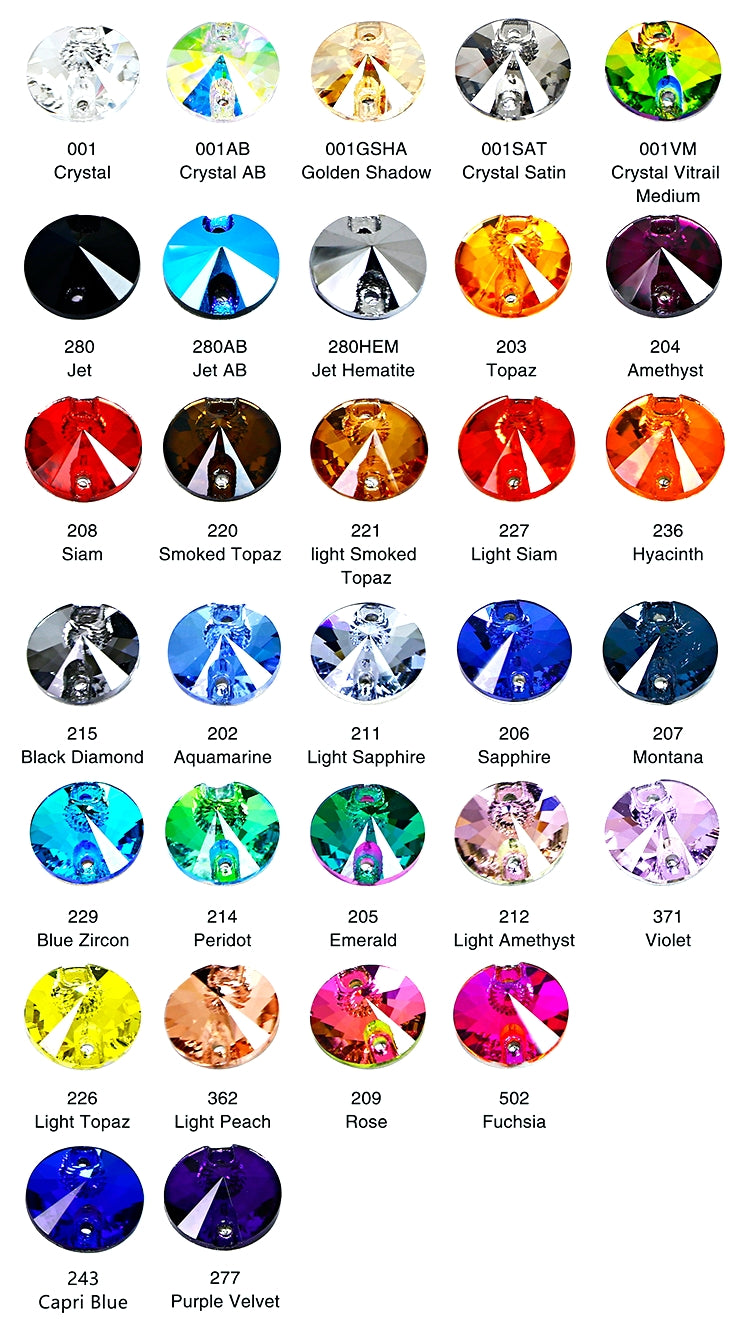 Pear Drop sew-on flat back