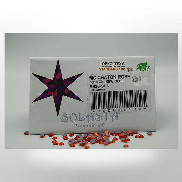 SOLASTA Premium sun Color Hotfix Rhinestones for DIY Crafts, Fashion Embellishments, and Garment Decoration